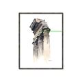 Picture of Columns Sketch _GroupedProduct_Rectangle_Portrait_Canvas_Framed_