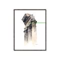 Picture of Columns Sketch _GroupedProduct_Rectangle_Portrait_Canvas_Framed_