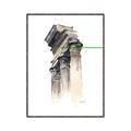 Picture of Columns Sketch _GroupedProduct_Rectangle_Portrait_Canvas_Framed_