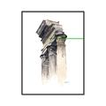 Picture of Columns Sketch _GroupedProduct_Rectangle_Portrait_Canvas_Framed_