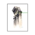 Picture of Columns Sketch _GroupedProduct_Rectangle_Portrait_Canvas_Framed_