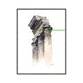 Picture of Columns Sketch _GroupedProduct_Rectangle_Portrait_Canvas_Framed_
