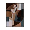 Picture of Colour Block Lady  _GroupedProduct_Rectangle_Portrait_Canvas_Framed_