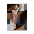 Picture of Colour Block Lady  _GroupedProduct_Rectangle_Portrait_Canvas_Framed_