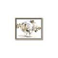 Picture of White Hydrangea in a Vase _GroupedProduct_Rectangle_Landscape_Canvas_Framed_