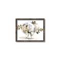 Picture of White Hydrangea in a Vase _GroupedProduct_Rectangle_Landscape_Canvas_Framed_