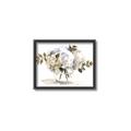Picture of White Hydrangea in a Vase _GroupedProduct_Rectangle_Landscape_Canvas_Framed_