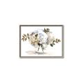 Picture of White Hydrangea in a Vase _GroupedProduct_Rectangle_Landscape_Canvas_Framed_