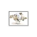 Picture of White Hydrangea in a Vase _GroupedProduct_Rectangle_Landscape_Canvas_Framed_