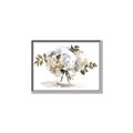 Picture of White Hydrangea in a Vase _GroupedProduct_Rectangle_Landscape_Canvas_Framed_