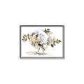 Picture of White Hydrangea in a Vase _GroupedProduct_Rectangle_Landscape_Canvas_Framed_