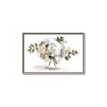 Picture of White Hydrangea in a Vase _GroupedProduct_Rectangle_Landscape_Canvas_Framed_