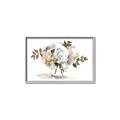 Picture of White Hydrangea in a Vase _GroupedProduct_Rectangle_Landscape_Canvas_Framed_
