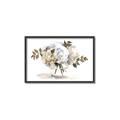 Picture of White Hydrangea in a Vase _GroupedProduct_Rectangle_Landscape_Canvas_Framed_