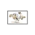Picture of White Hydrangea in a Vase _GroupedProduct_Rectangle_Landscape_Canvas_Framed_