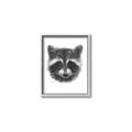 Picture of Raccoon Sketch _GroupedProduct_Rectangle_Portrait_Canvas_Framed_