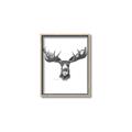 Picture of Moose Sketch _GroupedProduct_Rectangle_Portrait_Canvas_Framed_