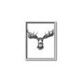 Picture of Moose Sketch _GroupedProduct_Rectangle_Portrait_Canvas_Framed_