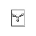 Picture of Moose Sketch _GroupedProduct_Rectangle_Portrait_Canvas_Framed_