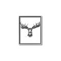 Picture of Moose Sketch _GroupedProduct_Rectangle_Portrait_Canvas_Framed_