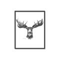 Picture of Moose Sketch _GroupedProduct_Rectangle_Portrait_Canvas_Framed_