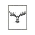 Picture of Moose Sketch _GroupedProduct_Rectangle_Portrait_Canvas_Framed_