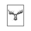 Picture of Moose Sketch _GroupedProduct_Rectangle_Portrait_Canvas_Framed_
