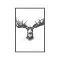 Picture of Moose Sketch _GroupedProduct_Rectangle_Portrait_Canvas_Framed_