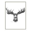 Picture of Moose Sketch _GroupedProduct_Rectangle_Portrait_Canvas_Framed_