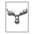 Picture of Moose Sketch _GroupedProduct_Rectangle_Portrait_Canvas_Framed_