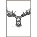 Picture of Moose Sketch _GroupedProduct_Rectangle_Portrait_Canvas_Framed_