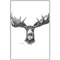 Picture of Moose Sketch _GroupedProduct_Rectangle_Portrait_Canvas_Framed_