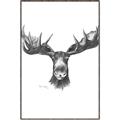 Picture of Moose Sketch _GroupedProduct_Rectangle_Portrait_Canvas_Framed_