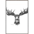 Picture of Moose Sketch _GroupedProduct_Rectangle_Portrait_Canvas_Framed_