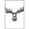 Picture of Moose Sketch _GroupedProduct_Rectangle_Portrait_Canvas_Framed_