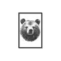 Picture of Bear Sketch _GroupedProduct_Rectangle_Portrait_Canvas_Framed_