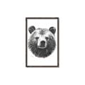 Picture of Bear Sketch _GroupedProduct_Rectangle_Portrait_Canvas_Framed_