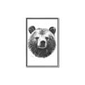 Picture of Bear Sketch _GroupedProduct_Rectangle_Portrait_Canvas_Framed_