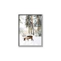 Picture of Moose in the snow _GroupedProduct_Rectangle_Portrait_Photography _GroupedProduct_Rectangle_Portrait_Canvas_Framed_