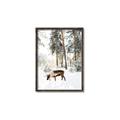 Picture of Moose in the snow _GroupedProduct_Rectangle_Portrait_Photography _GroupedProduct_Rectangle_Portrait_Canvas_Framed_
