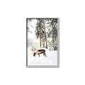Picture of Moose in the snow _GroupedProduct_Rectangle_Portrait_Photography _GroupedProduct_Rectangle_Portrait_Canvas_Framed_