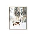 Picture of Moose in the snow _GroupedProduct_Rectangle_Portrait_Photography _GroupedProduct_Rectangle_Portrait_Canvas_Framed_