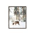 Picture of Moose in the snow _GroupedProduct_Rectangle_Portrait_Photography _GroupedProduct_Rectangle_Portrait_Canvas_Framed_