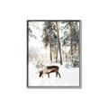 Picture of Moose in the snow _GroupedProduct_Rectangle_Portrait_Photography _GroupedProduct_Rectangle_Portrait_Canvas_Framed_