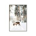 Picture of Moose in the snow _GroupedProduct_Rectangle_Portrait_Photography _GroupedProduct_Rectangle_Portrait_Canvas_Framed_