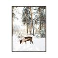 Picture of Moose in the snow _GroupedProduct_Rectangle_Portrait_Photography _GroupedProduct_Rectangle_Portrait_Canvas_Framed_