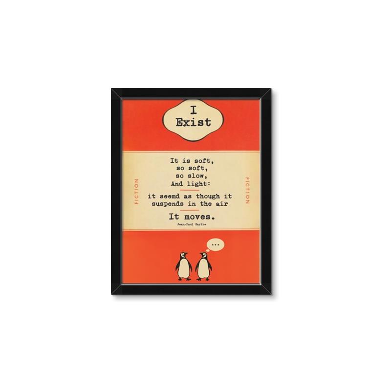 Picture of I exist - Jean-Paul Sarte _GroupedProduct_Rectangle_Portrait_Framed_Matted_
