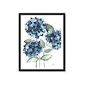 Picture of Blue Hydrangeas II _GroupedProduct_Rectangle_Portrait_Framed_Matted_
