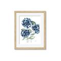 Picture of Blue Hydrangeas II _GroupedProduct_Rectangle_Portrait_Framed_Matted_
