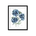 Picture of Blue Hydrangeas II _GroupedProduct_Rectangle_Portrait_Framed_Matted_